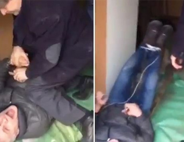 Девушка связала и избила Девушка связала и избила