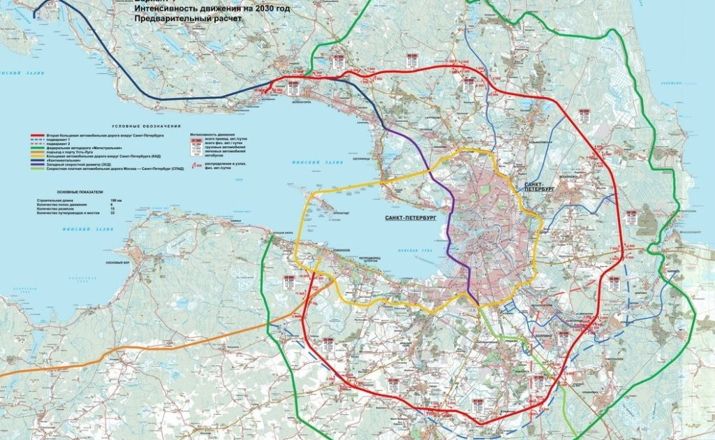 Кад 2 санкт петербург схема на карте санкт петербурга и ленинградской области