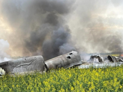 На Ставрополье потерпел крушение военный самолёт Ту-22М3
