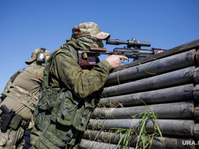 Снайпер ВС РФ ликвидировал украинского военного в каске СС