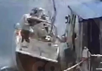 Взрыв катера с пассажирами в порту Сочи: видео
